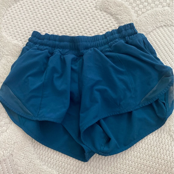 lululemon athletica Pants - teal lululemon hotty hot shorts size 4 2.5 inch